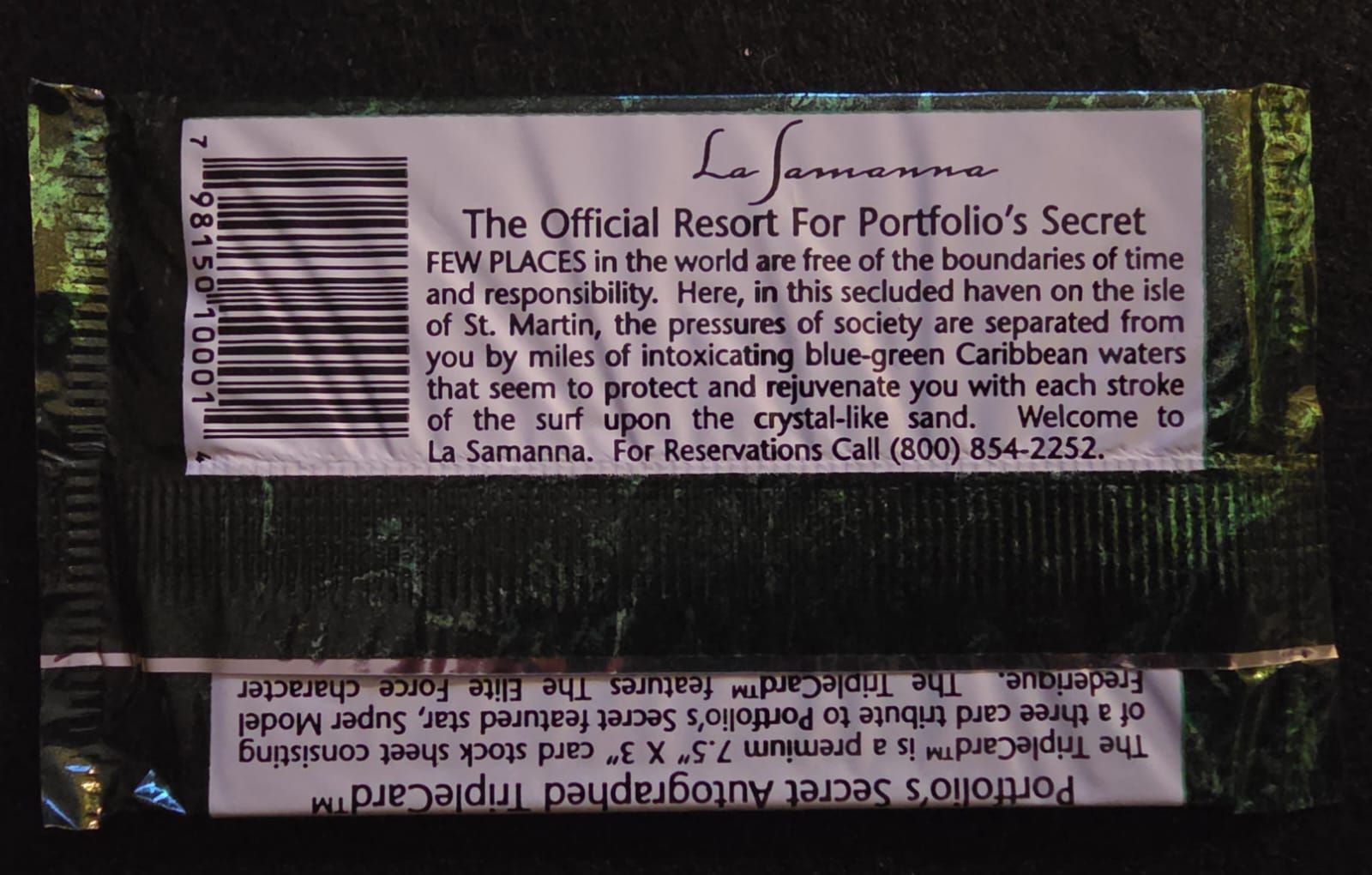 1995 PortFOLIOS Secret Trading Card Pack – The Elite Force / Artworx