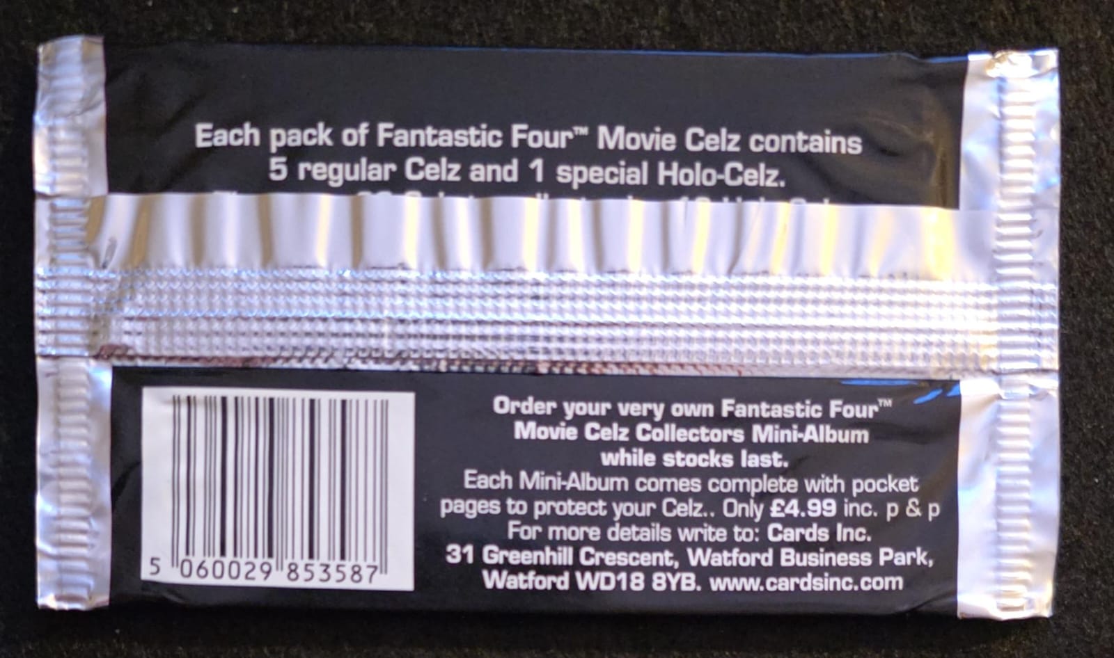 2005 Fantastic Four Movie Celz – Sealed Pack (6 Celz Per Pack)