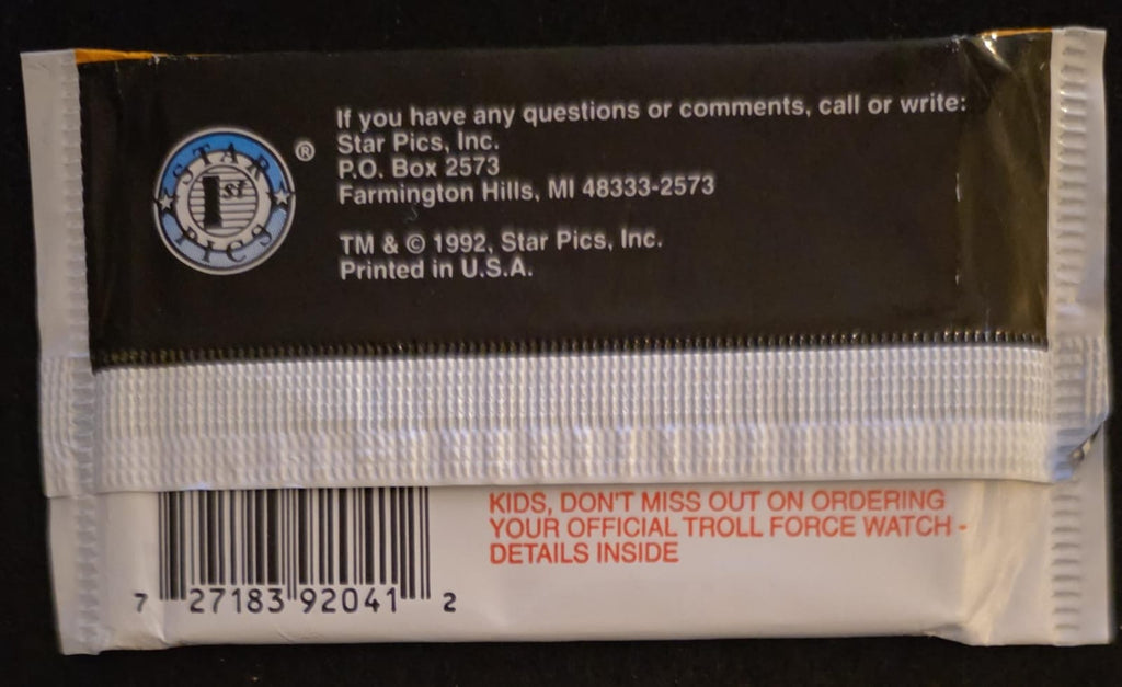 Troll Force Collectible Trading Cards – 7 Cards + 1 Sticker Pack (1992 Style Series)