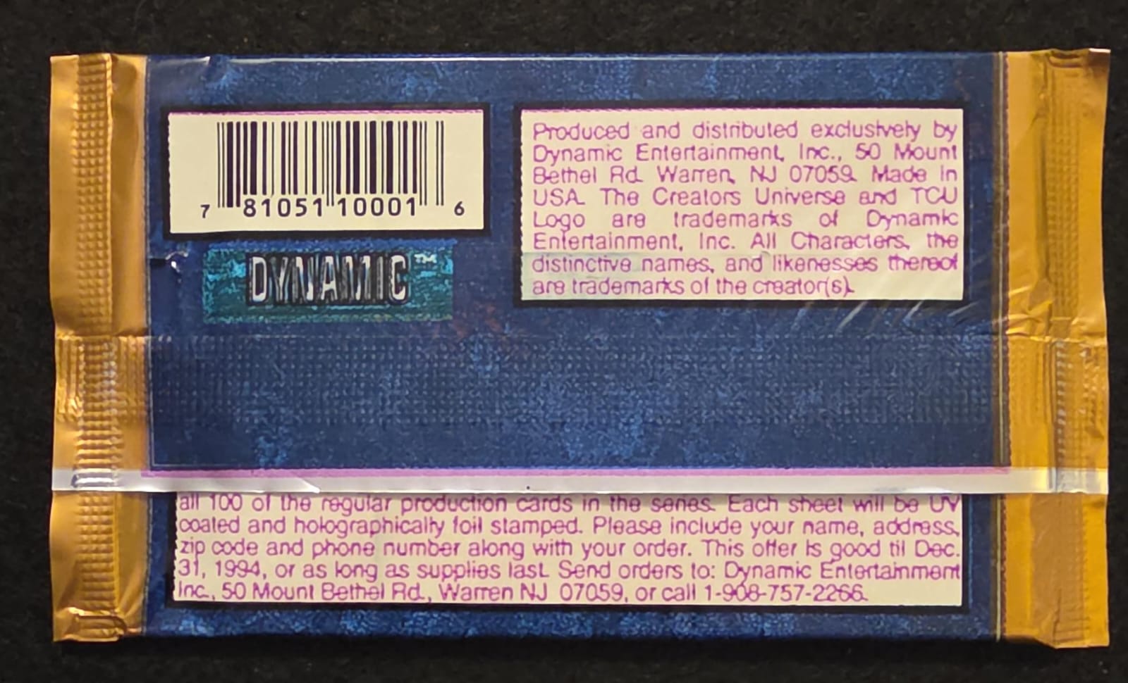 Creators Universe (1994) – 6 Card Sealed Pack