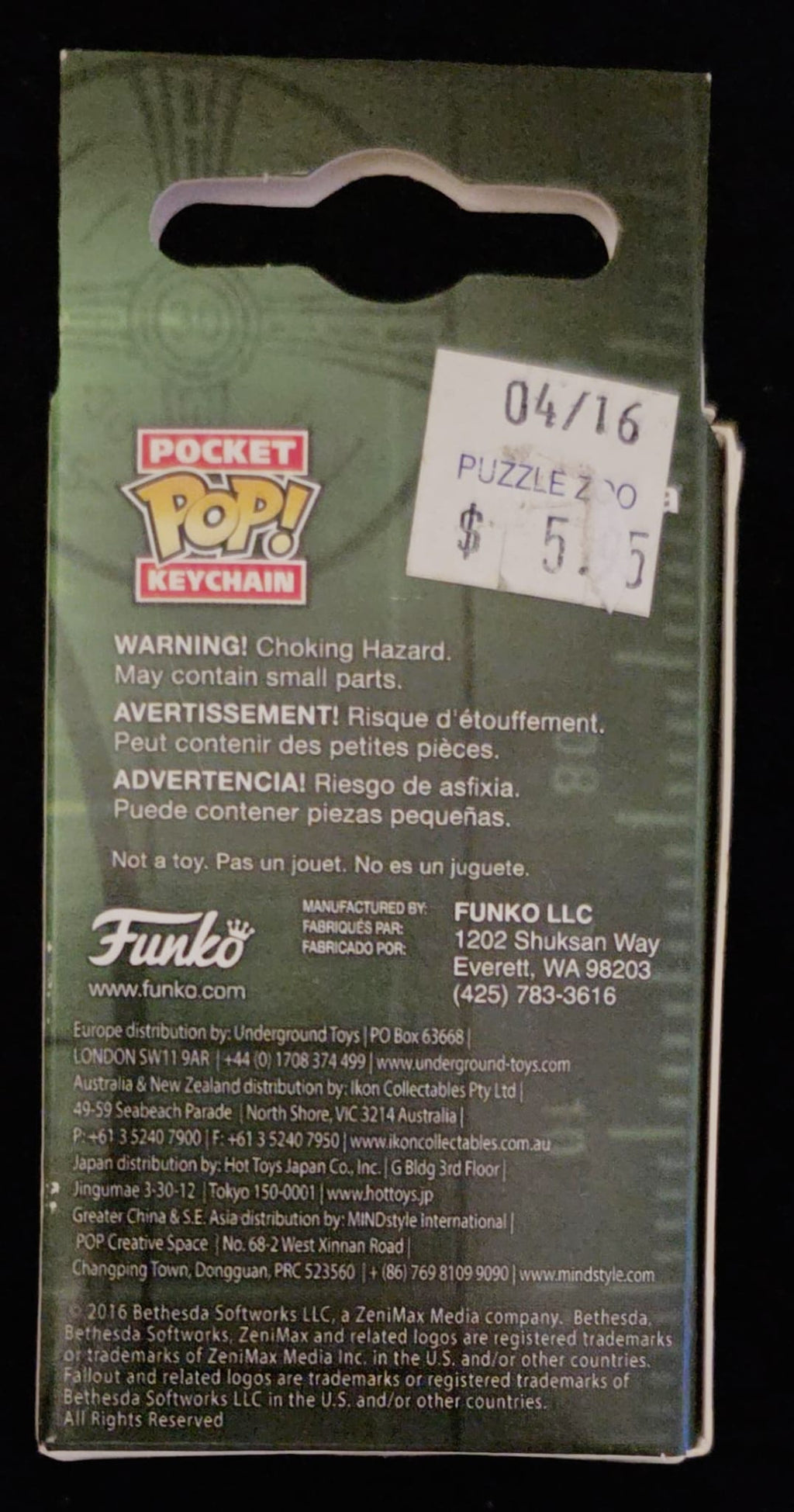 Funko Pocket Pop! Fallout Vault Boy Keychain – Sealed